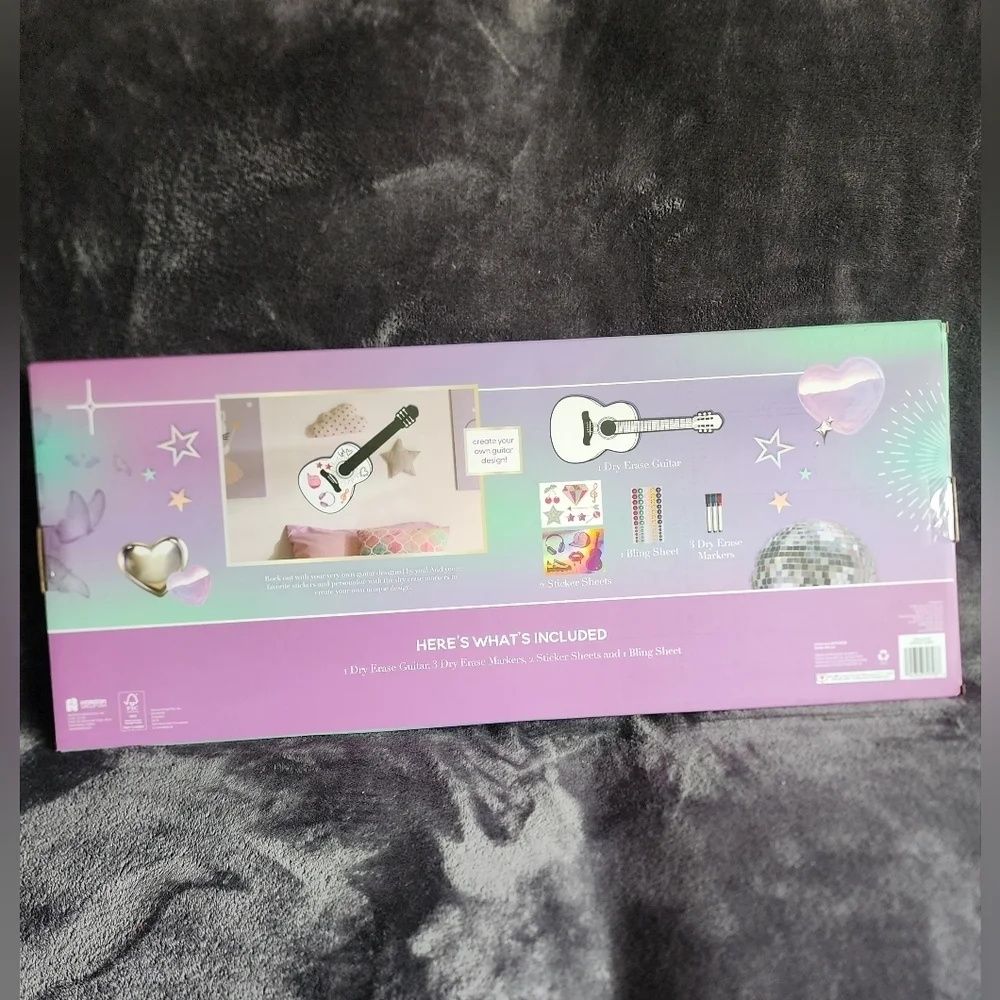 New Taylor Swift fan Personalize Your Own Guitar Wall Decor +3 dry-erase markers